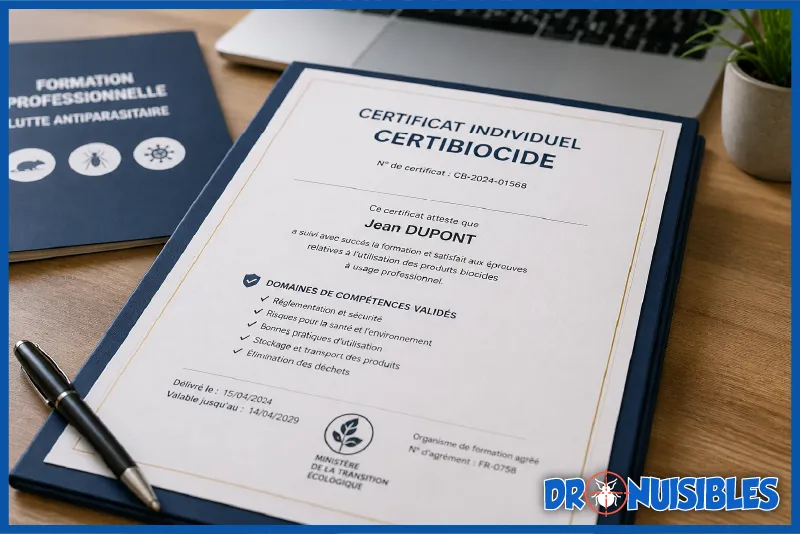 certificat certibiocide formation utilisation produits biocides deratisation