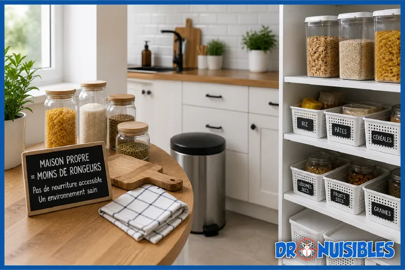 maison propre sans nourriture accessible prevention rongeurs naturelle