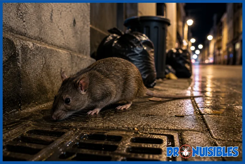 rat brun en milieu urbain proche egout source de risques sanitaires