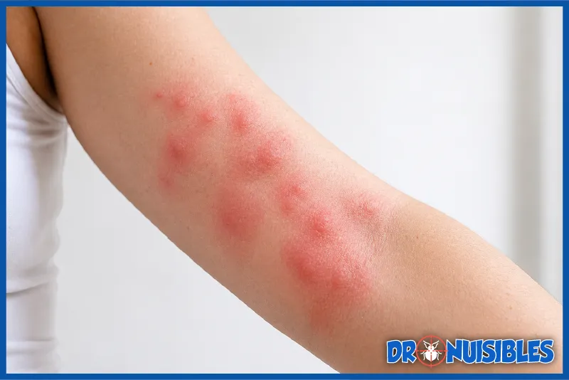 réaction allergique modérée aux piqûres de punaises de lit sur peau
