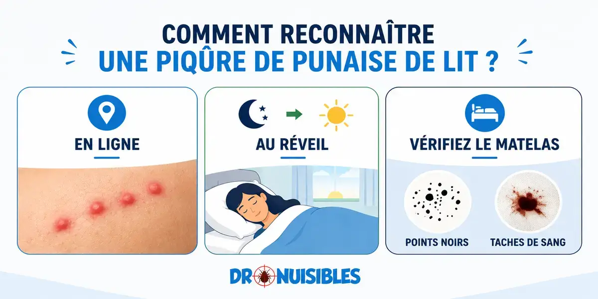 comment reconnaître les piqûres de punaises de lit infographie explicative