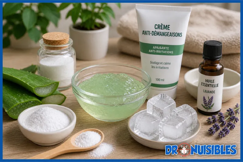 remèdes naturels contre les piqûres de punaises de lit aloe vera bicarbonate huiles essentielles
